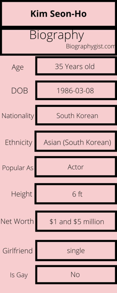 Kim Seon-Ho Biography Infographic